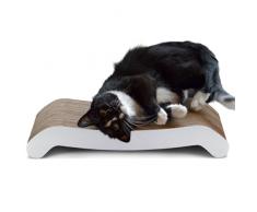 PetFusion Kratzbaum Flip Pad (50 x 26 x 8,3 cm) – 2 Designs in einem. [Superior Karton und BAU, deutlich zufolge überdauert Billigere Alternativen]