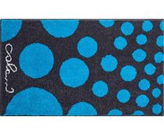 Grund COLANI Exklusiver Designer Badteppich 100% Polyacryl, ultra soft, rutschfest, ÃKO-TEX-zertifiziert, 5 Jahre Garantie, Colani 16, Badematte 60x100 cm, blau