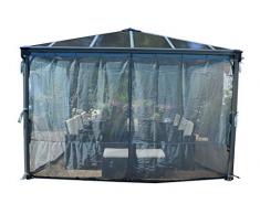 Palram Palermo 3000, 3600 Mosquito net Gartenpavillon Zubehör, Grau, 1x360x217 cm