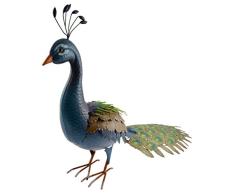 Green Jem Pfau Metall Garten Dekoration, Mehrfarbig, 94 x 34 x 55 cm