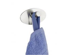 Wenko 4466010100 Wandhaken Piceno - 2er Set, selbstklebend, Edelstahl rostfrei, 3.6 x 2.8 x 6.5 cm, Matt