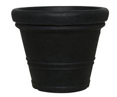 Greemotion Pflanztopf Claudia 45 cm, Schwarz-granit Claudia, Schwarz,45x45x36cm