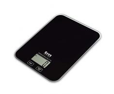 TM Electron TMPBS026 Digitale Küchenwaage, sehr dünn, modernes Design, ideal für Gebäck und Lebensmittel, Schwarz