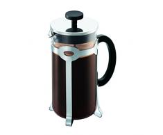 Bodum 11887-16-10 BISTRO Kaffeebereiter, 8 Tassen, 1.0 l mit Bechergefäss aus PC stainless_steel
