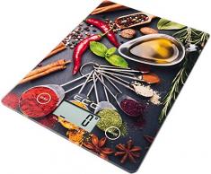 ECG KV 117 Chilli Küchenwaage, Glas/Kunststoff, Schwarz