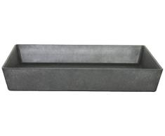 Artstone Untersetzer Ella, frostbeständig und leichtgewichtig, 34 x 5 cm, schwarz