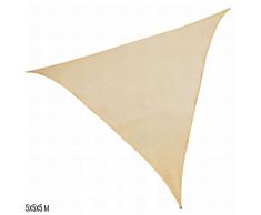 Ldk Garden Sonnensegel Beige Polyethylen 5 x 5 x 5 m Kreuz