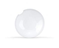 Fifty Eight T01.76.01 Kleine Tiefe Teller mit Biss (2er Set), Hartporzellan, weiß