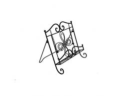 Swirl Design Kochbuchhalter und Ständer