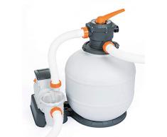 Bestway Flowclear Sandfilteranlage mit Zeitschaltuhr 8.327 l/h Sandfilter, grau