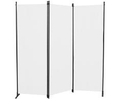 Angerer Paravent 3-tlg. PE-Gewebe weiß, 630/006/05, 165 x 2 x 165 cm