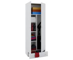 VCM Schrank Staubsauger Universal Mehrzweckschrank Putzschrank weià 198x70x40 cm Vandol Auswahlmöglichkeiten