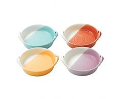 Royal Doulton 1815 Speiseteller, verschiedene Muster, 4 Stück Mini-Servierplatte Mini mehrfarbig