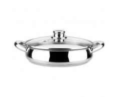 MAGEFESA Niedriger Kasserolle, 28 cm, ideal für Induktion + Glas + Gas + Elektrisch Magefesa Töpfe Durchmesser 28 cm