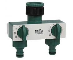 Quality Ferreteria Plus m292599 - derivacion für Wasserhähne 1 Zoll - 3. 4 2 Ausgänge mit Rapidokupplung