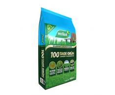 Westland 100 Tage Grün 733582, Langzeit Rasendünger, Granulat, Dunkelbraun, 10 kg für 400 m²