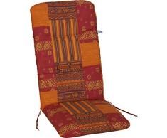 Angerer Sesselpolster hoch Design Indian Summer Stuhlaulfage, terracotta, 120 x 50 x 6 cm, 2103/038