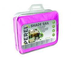 Perel Sonnensegel - viereck, 500 x 500 x 0,2 cm, fuchsia, GSS4500FU
