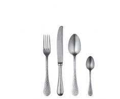 Mepra Epoque Besteck-Set, Edelstahl, 29 x 11,5 x 12 cm, silberfarben, 24-teilig