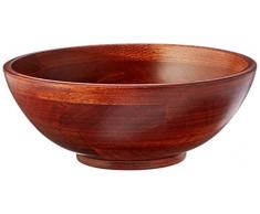 Lipper International 274 Salatschüssel, mit Fuß Schüssel (4er-Set) Small - Set of 4 Kirsch-Finish