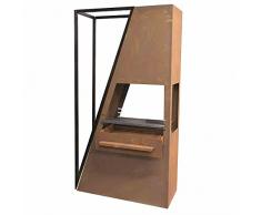 Siena Garden Kaminofen, Barbeque, rost, 35x85x190 cm, 1-0527