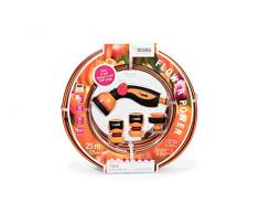 REHAU Gartenschlauch in trendigem Design Flower Power, besonders griffig, Set inkl. Gartenbrause + Anschlussteile, 13 mm (1/2“) 25m