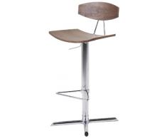 AC Design Furniture 423 Barhocker Caroline, Sitz und Rücken Walnuss Furnier