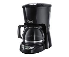 Russell Hobbs Digitale Kaffeemaschine Textures+, programmierbarer Timer, bis 10 Tassen, 1,25l Glaskanne, Warmhalteplatte, Abschaltautomatik, Tropf-Stopp, 975W, Filterkaffeemaschine 22620-56