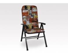 Angerer Stuhlauflage, Exklusiv Sesselpolster hoch Design New York, braun, 120x50x7 cm, 1024/172