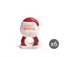 Merry Christmas Serviettenhalter 6er Set weiß/rot