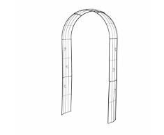 Siena Garden Rosenbogen Birdy, Torbogen, Rankhilfe, verziert, dunkelgrau, 230cm, 557007
