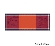 Garnier Thiebaut 34072 Tischdecke Chant De Noel Bordeaux, 56 x 150 cm, mehrfarbig
