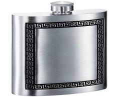 Visol VF4002 Kalos Flachmann, echtes Zinn, 236 ml 6 oz chrome