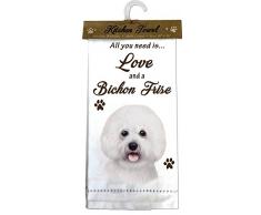 E&S Pets 700-4 Bichon Frise Küchentücher baumwolle beige