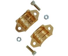 Cornat Schlauch-Klemmschalen 1 1/4, Messing / Garten Bewässerung / FLOR92530