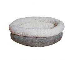 Rosewood 04386 Hundebett aus ultraweichem Plüsch/Tweedmaterial, Länge 68 cm