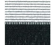 Netzgewebe mit Sichtschutz, zweifarbig, Tenax Soleado Sport 2x5 weiß/schwarz