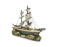 Europet Bernina 234-416204 Dekoration Boat with Sails, 38 x 12.5 x 31.5 cm