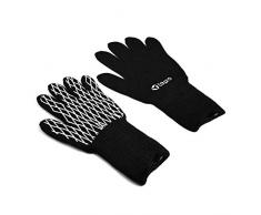 Tepro Textil Grillhandschuh 2er Set, schwarz/weiß, One Size