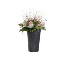 Home&Decorations 55568 Blumenkübel Pflanzkübel Pflanzentopf, SChwarz