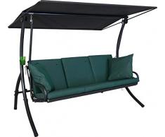 Angerer Elegance Sun Hollywoodschaukel, grün, 3-Sitzer