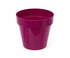 0,6 Liter Blumentopf Übertopf ø 110 mm rosa glänzend Flower Fensterbank Topf Pflanzen