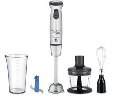 Moulinex DD87KD10 Stabmixer Infinity Force Ultim, dank seiner optimalen Leistung von 1000 W wird er zum kraftvollsten Mixer der Satisfacer Tus anspruchsvolle Wünsche Ideal für jede Gelegenheit, Weiß