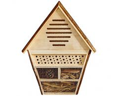 Dehner Natura Insektenhotel Warwick, ca. 41 x 33 x 9 cm, Tannenholz, braun