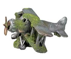 Nobby 28422 Aquarium Dekoration Aqua Ornaments, Flugzeug, L 19 x B 19 x H 8 cm