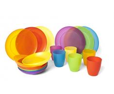 Brunch Time Geschirr 18 tlg. Set Rainbow mehrfarbig