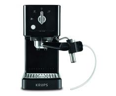 Krups Calvi Latte Espressokocher 15 bar Druck 1 Liter Thermobloc schwarz