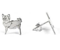 Taku Tk01Ls Schüssel aus Holz mit Schalen aus Acc. INOX Unica Maße Dunkles Holz Durchmesser Schalen 16 cm Tiefe 7 cm, Dunkles Holz