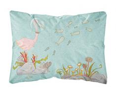 Carolines Treasures BB8535PW1216 Dekokissen mit Flamingo-Motiv