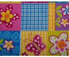 Kinderteppichboden Schmetterling Spielteppich Kinderzimmer Mädchen 200 x 400 cm pink. Weitere Farben und Größen verfügbar